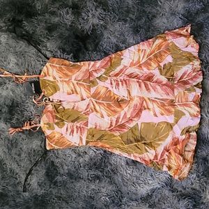 Forever21 Peach Floral Mini Dress